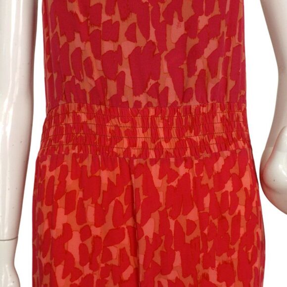 KARINA GRIMALDI Silk Dress, S, Jamaica, Maxi, Twisted Straps, V-neck, High Slit - Picture 9 of 12